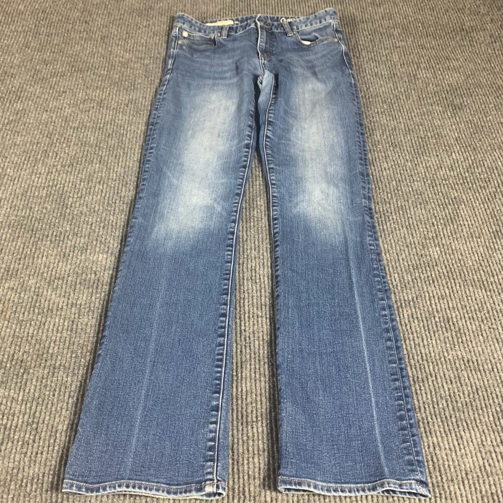 Gap 1969 Jeans Womens 28 Blue Perfect Boot Denim 31x33 Mid Rise Bootcut Faded